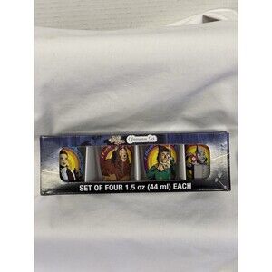 Wizard of Oz Shot Glasses Dorothy Gale, Cowardly Lion, Scarecrow, Tin Man NEW